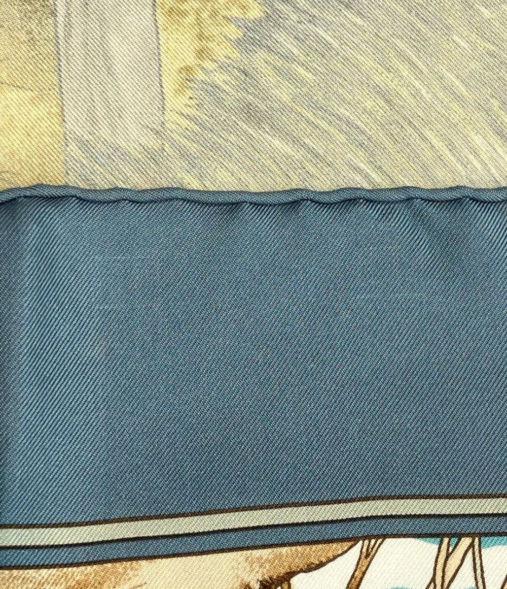 Hermes Scarf Carre 90 Silk 100% Forest Hunting — view 7