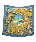 Hermes Scarf Carre 90 Silk 100% Forest Hunting