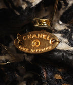 Chanel Corsage Gold Camellia Tweed Brooch — view 3