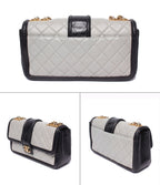 Chanel Chain Shoulder Bag Crossbody Gold Maxi Quilted Double Single Flap — view 2