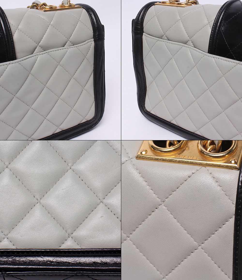 Chanel Chain Shoulder Bag Crossbody Gold Maxi Quilted Double Single Flap — view 8