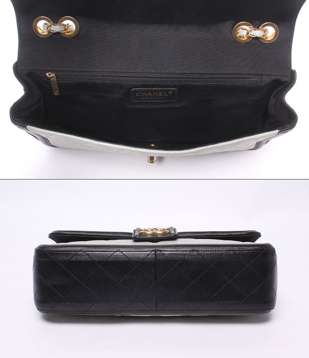 Chanel Chain Shoulder Bag Crossbody Gold Maxi Quilted Double Single Flap — view 3
