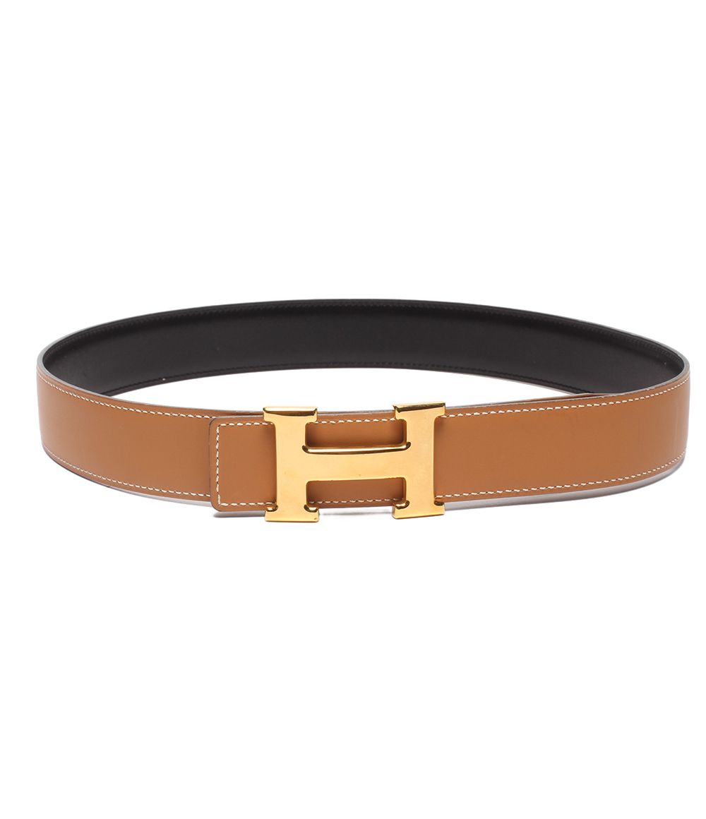 Hermes Belt Gold H Buckle Reversible Constance — view 3