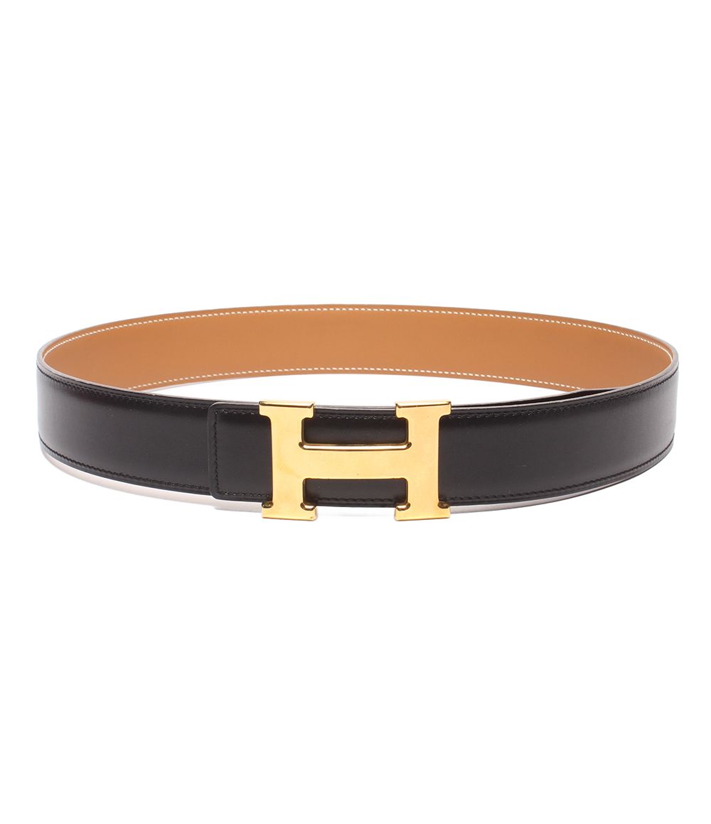 Hermes Belt Gold H Buckle Reversible Constance