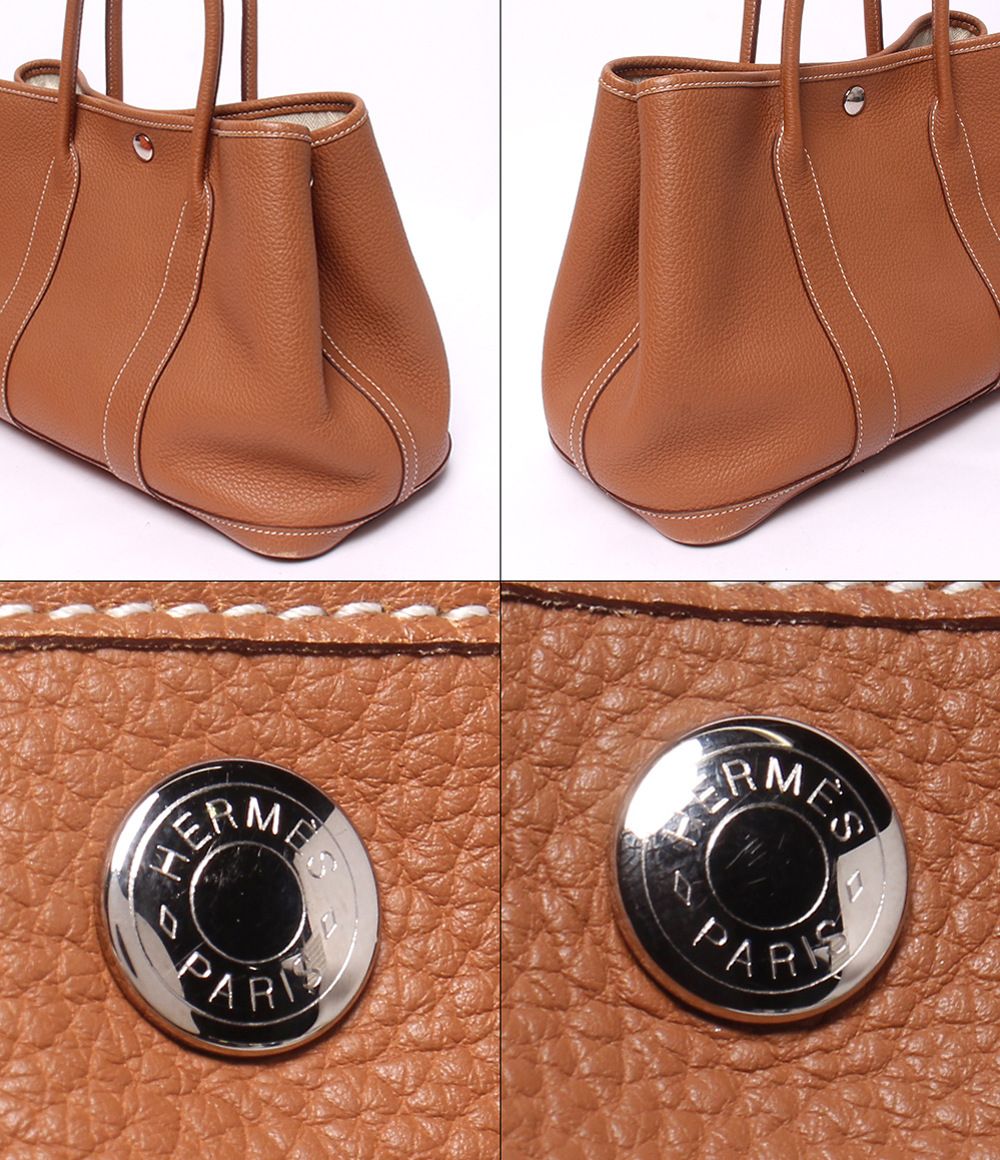 Hermes Tote Bag Silver Garden Party TPM — view 6