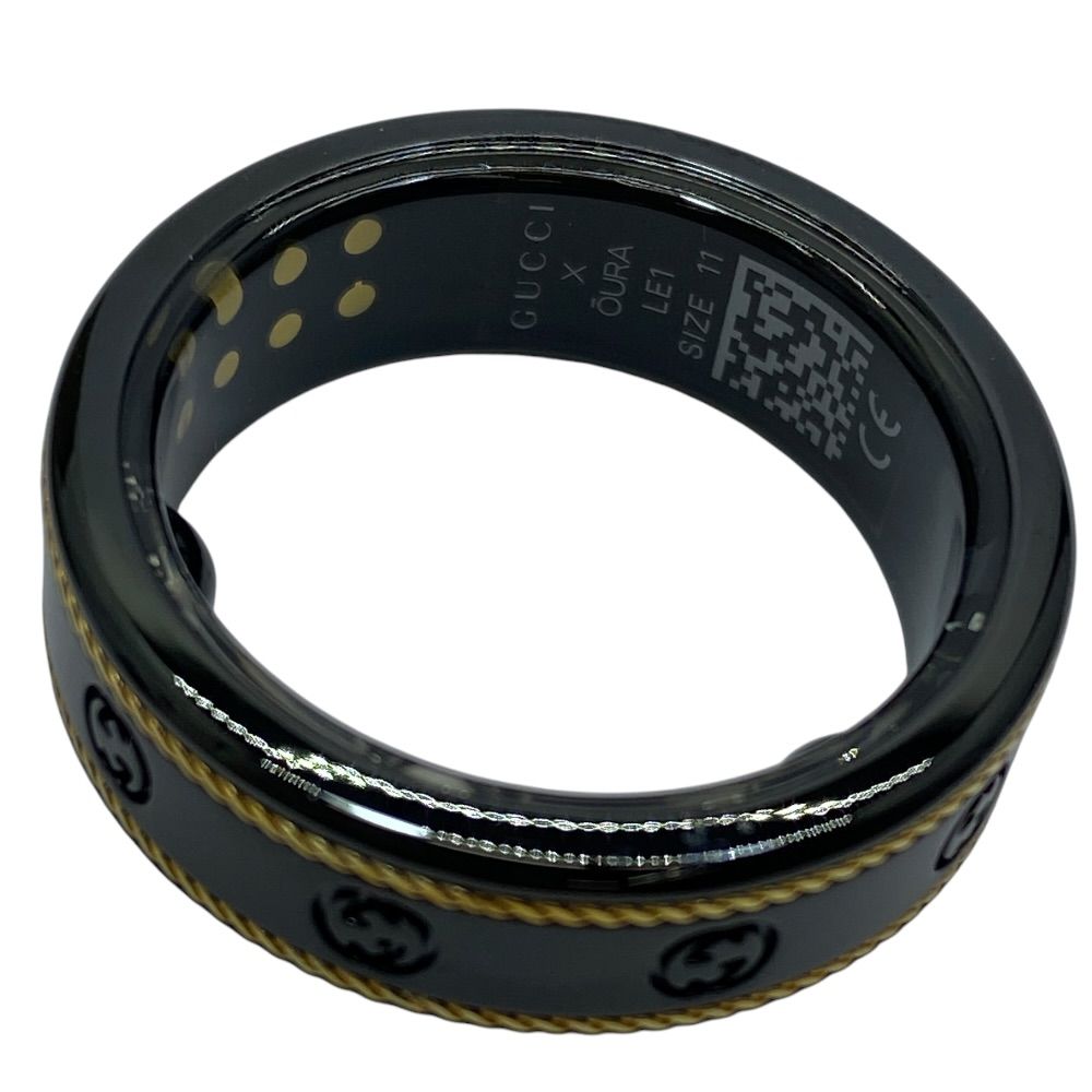 Gucci x Oura Smart Ring Black Coated Titanium — view 5