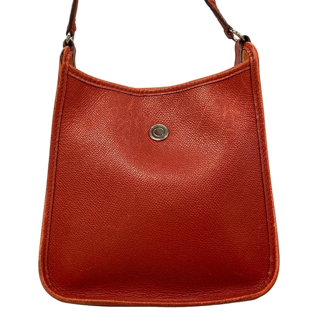 Hermes Shoulder Bag Vespa TPM Rouge Vif Silver — view 3