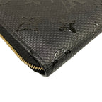 Louis Vuitton Coin Purse Exotic Leather Zippy Black Zip Around Monogram Pattern — view 6