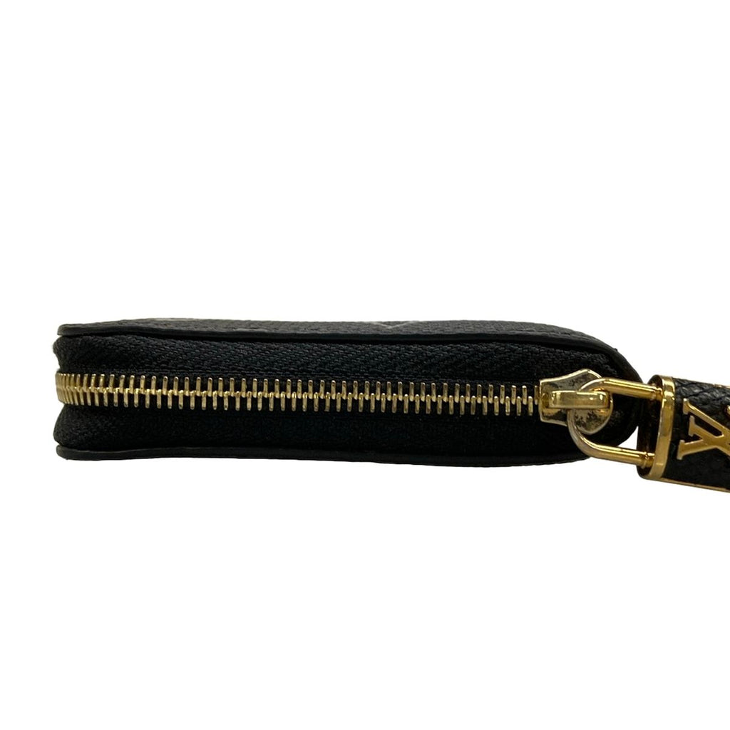 Louis Vuitton Coin Purse Exotic Leather Zippy Black Zip Around Monogram Pattern — view 8