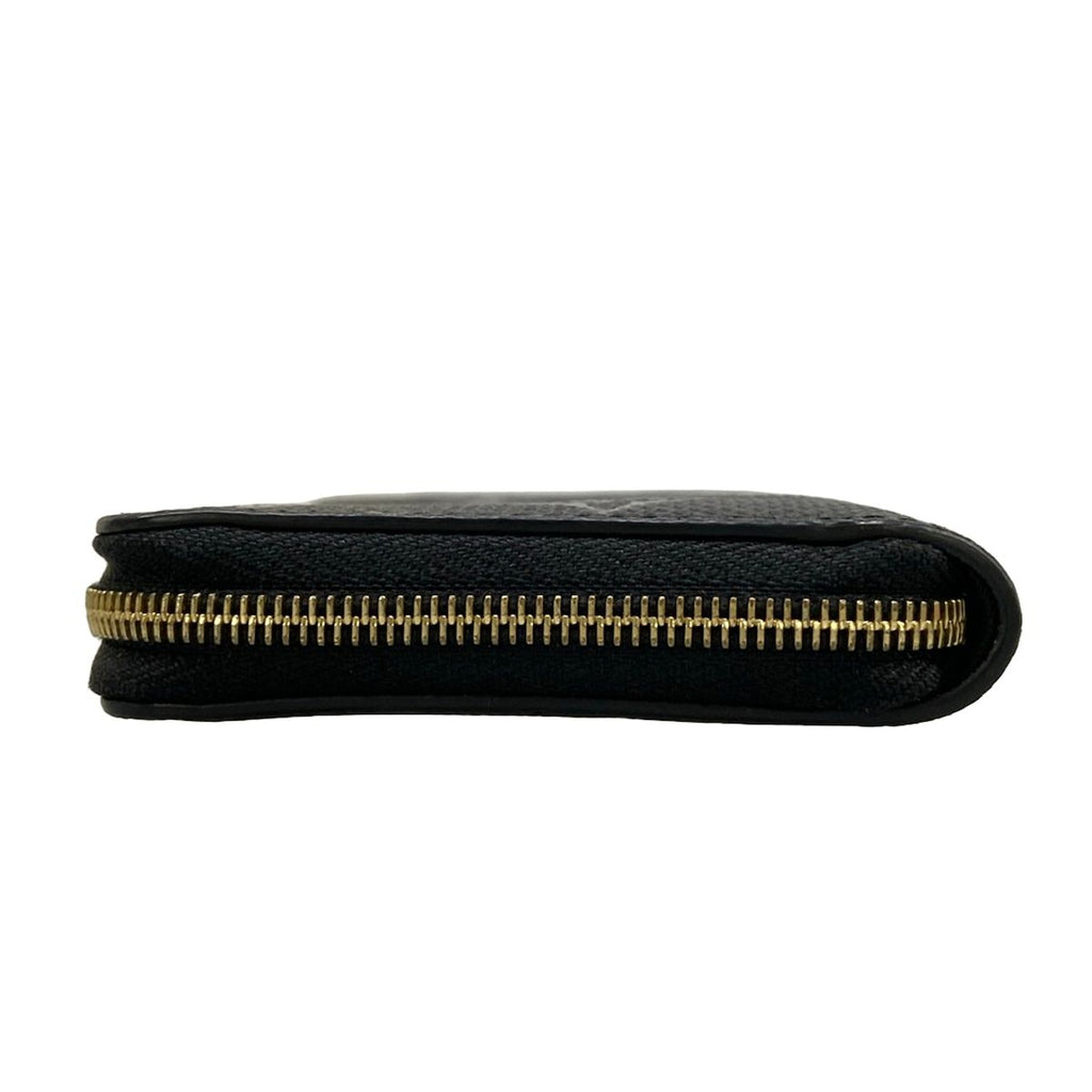Louis Vuitton Coin Purse Exotic Leather Zippy Black Zip Around Monogram Pattern — view 7