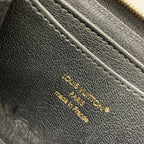 Louis Vuitton Coin Purse Exotic Leather Zippy Black Zip Around Monogram Pattern — view 4