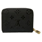 Louis Vuitton Coin Purse Exotic Leather Zippy Black Zip Around Monogram Pattern — view 2
