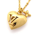 Louis Vuitton Necklace Blooming Heart Gold