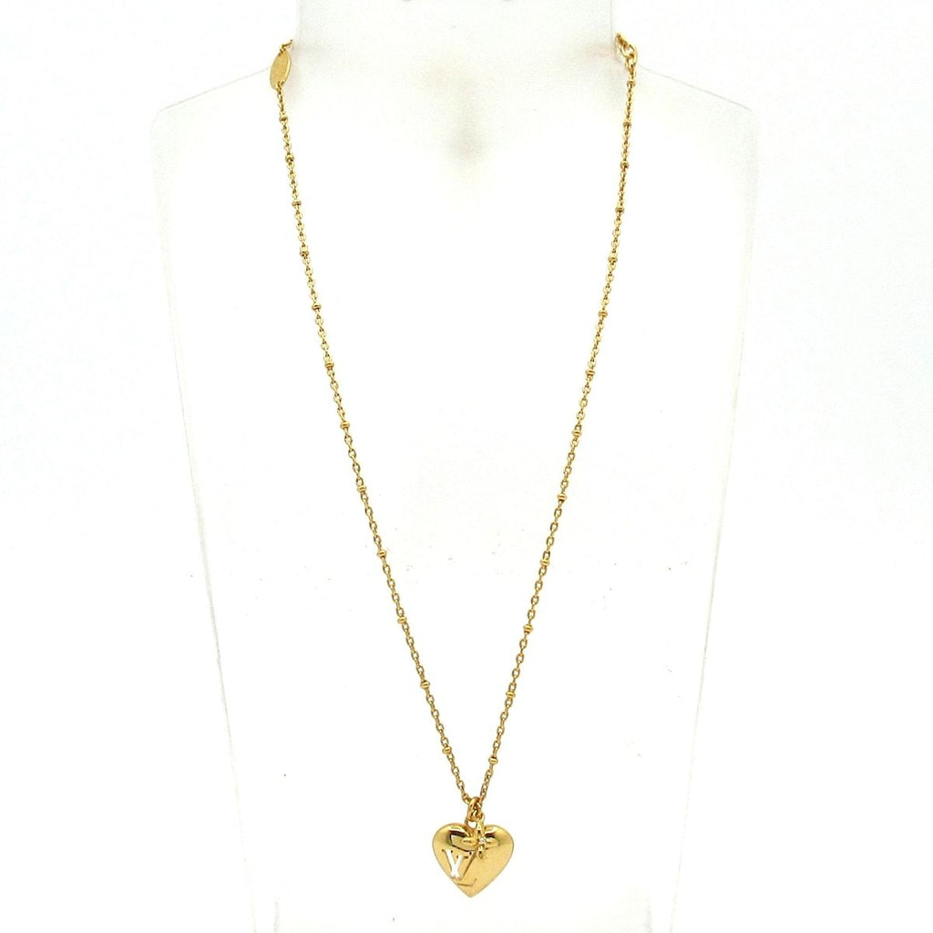 Louis Vuitton Necklace Blooming Heart Gold — view 2