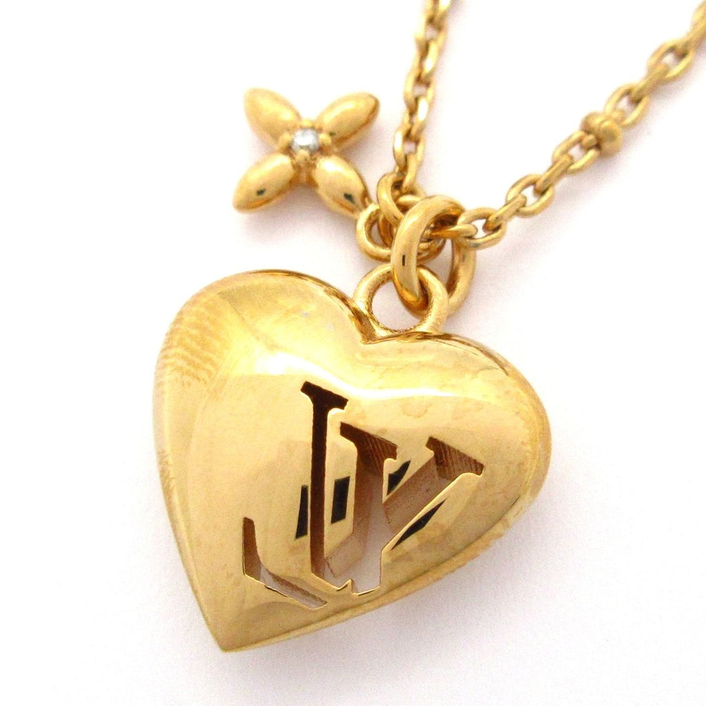 Louis Vuitton Necklace Blooming Heart Gold — view 3