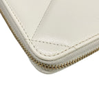 Chanel Wallet Chanel 19 Long Zip White Gold Round Zipperkinskin — view 6