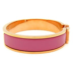 Hermes Bangle Clic H Pink Gold Bracelet — view 2