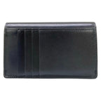 Celine Wallet Long Card Case Black Leather with Triomphe Flap — view 2