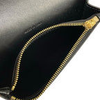 Celine Wallet Long Card Case Black Leather with Triomphe Flap — view 4