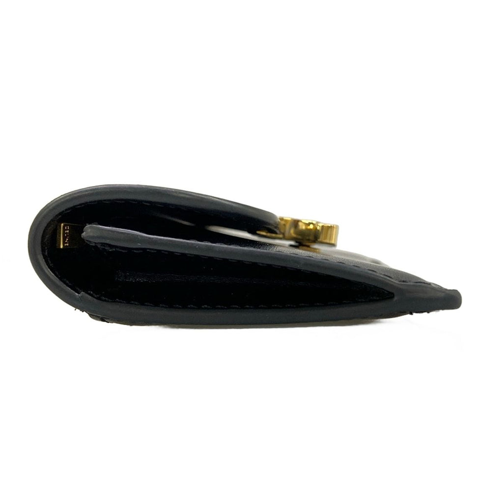 Celine Wallet Long Card Case Black Leather with Triomphe Flap — view 8