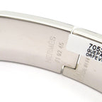 Hermes Bangle Clic H Silver White Cheetah Bracelet — view 4