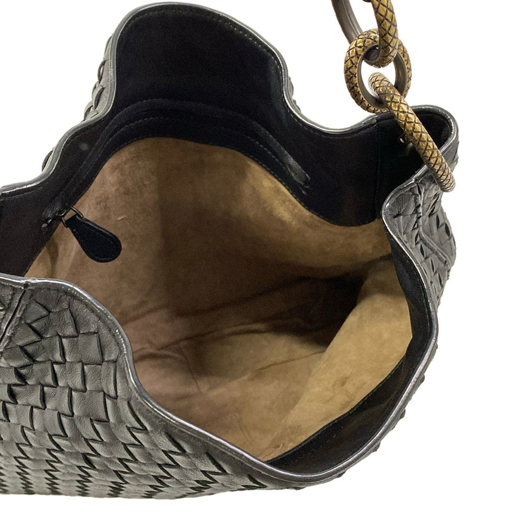 Bottega Veneta Shoulder Bag Small Loop Black Leather — view 7
