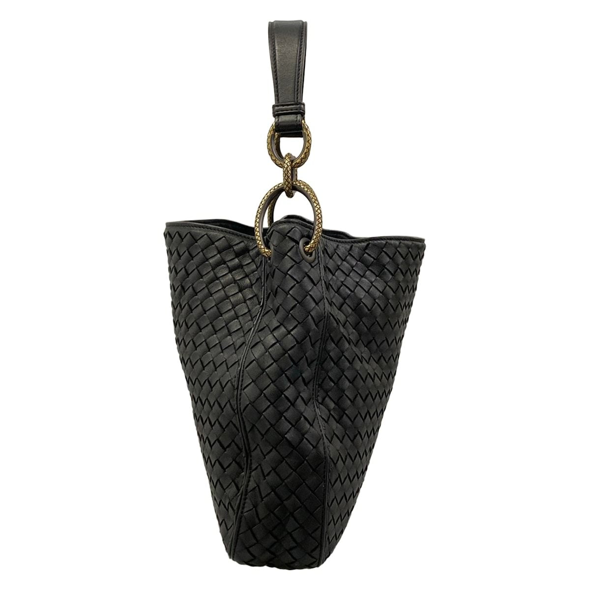 Bottega Veneta Shoulder Bag Small Loop Black Leather — view 4