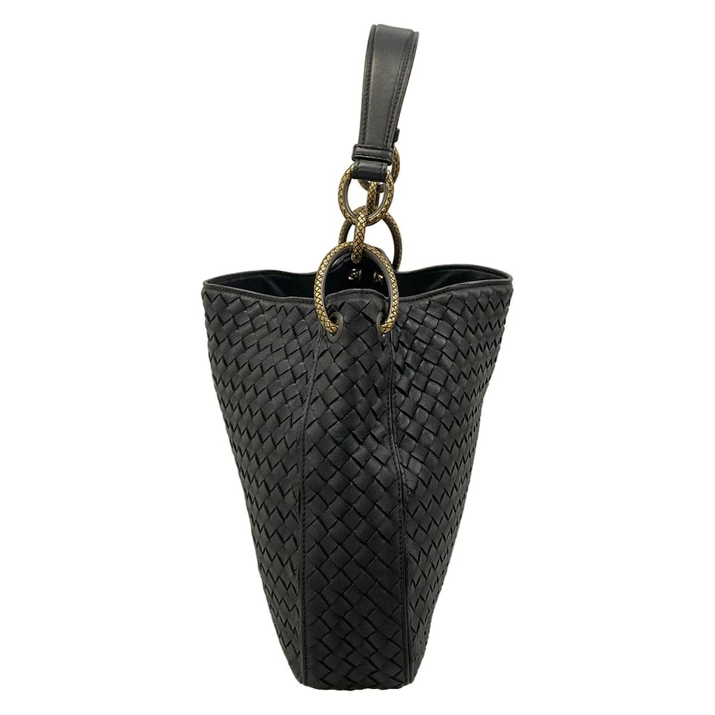 Bottega Veneta Shoulder Bag Small Loop Black Leather — view 2