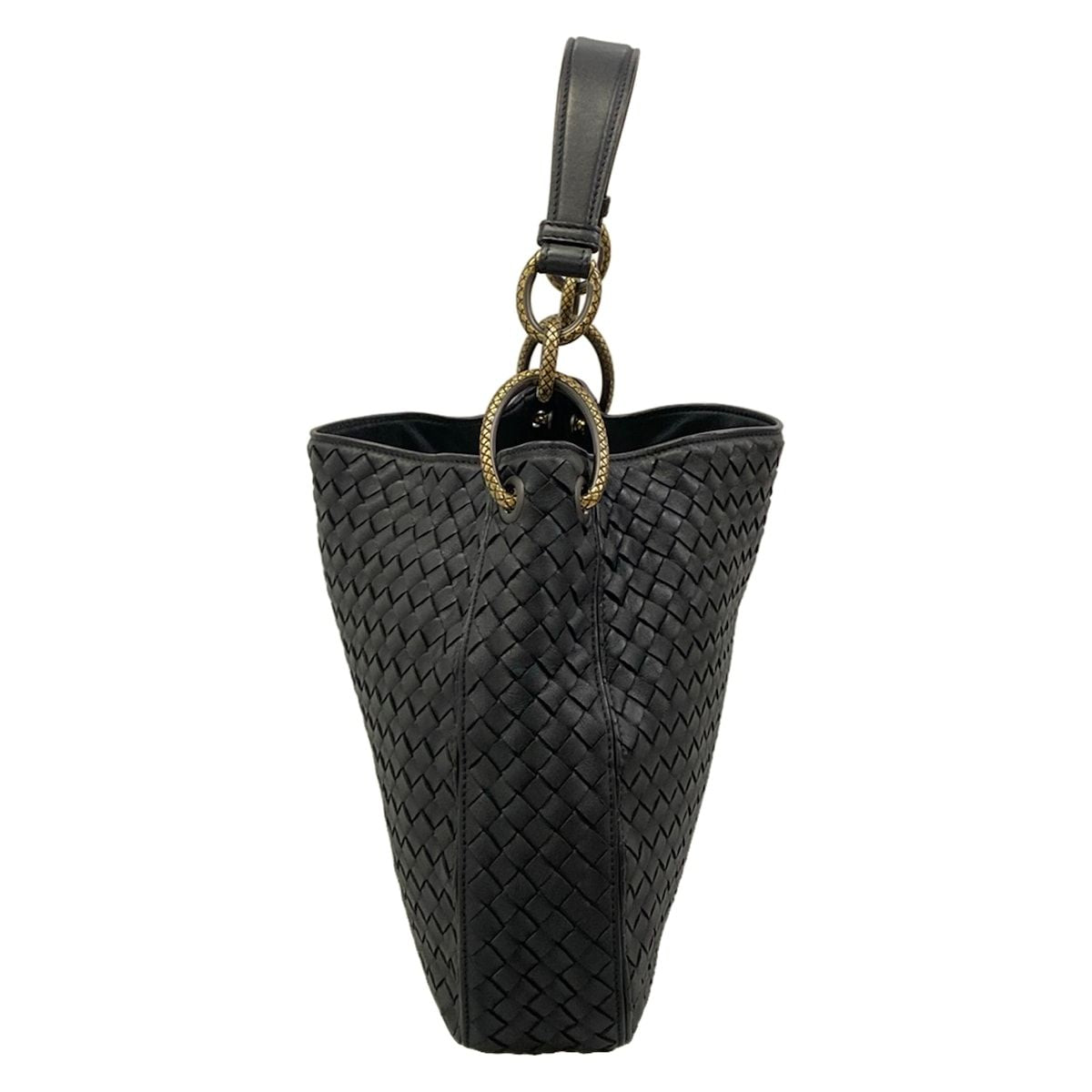 Bottega Veneta Shoulder Bag Small Loop Black Leather — view 2
