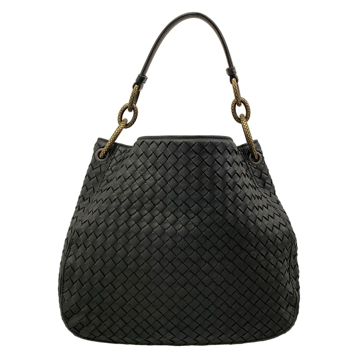 Bottega Veneta Shoulder Bag Small Loop Black Leather