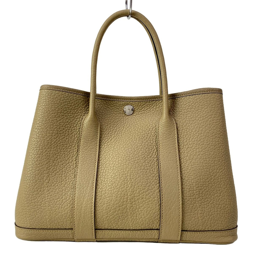 Hermes Tote Bag Garden Party TPM Beige Marfa