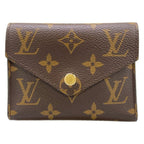 Louis Vuitton Trifold Wallet Monogram Portefeuille Victorine Leather Cowhide
