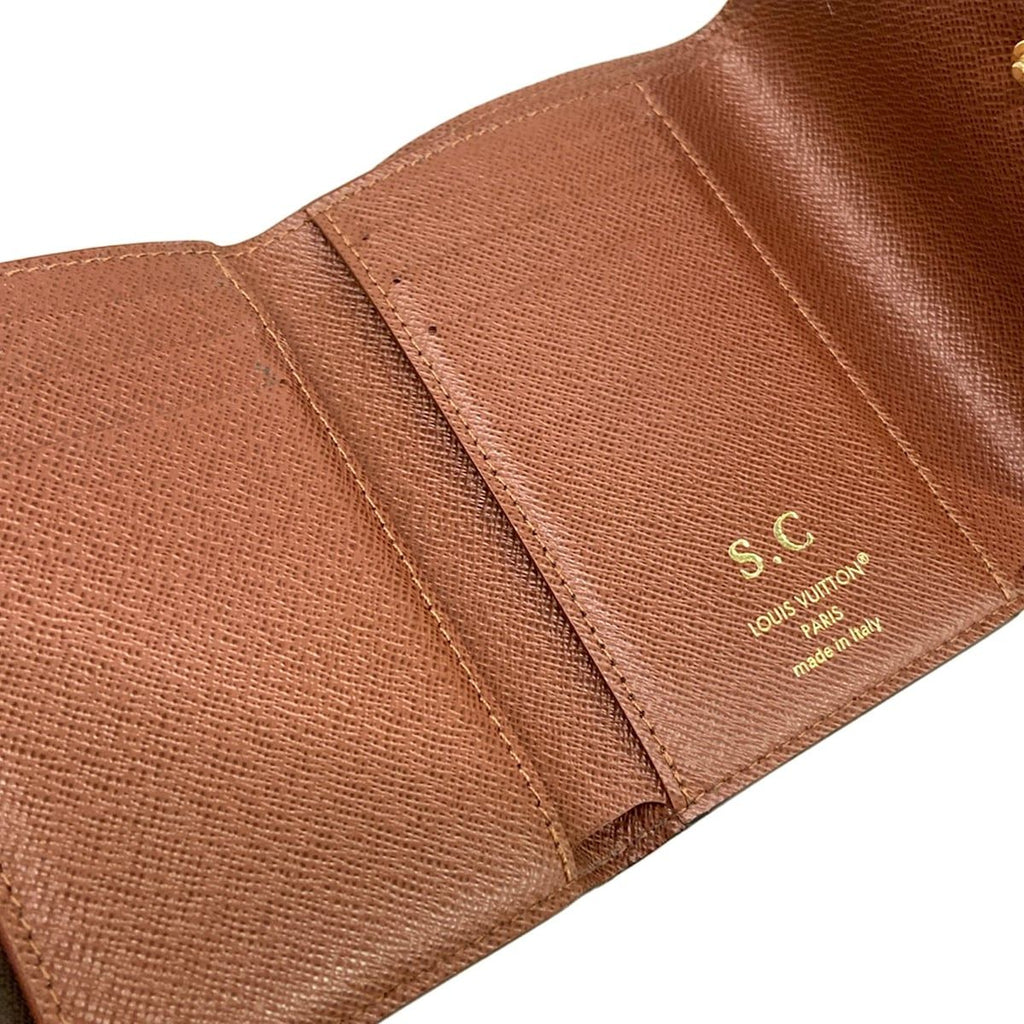 Louis Vuitton Trifold Wallet Monogram Portefeuille Victorine Leather Cowhide — view 3