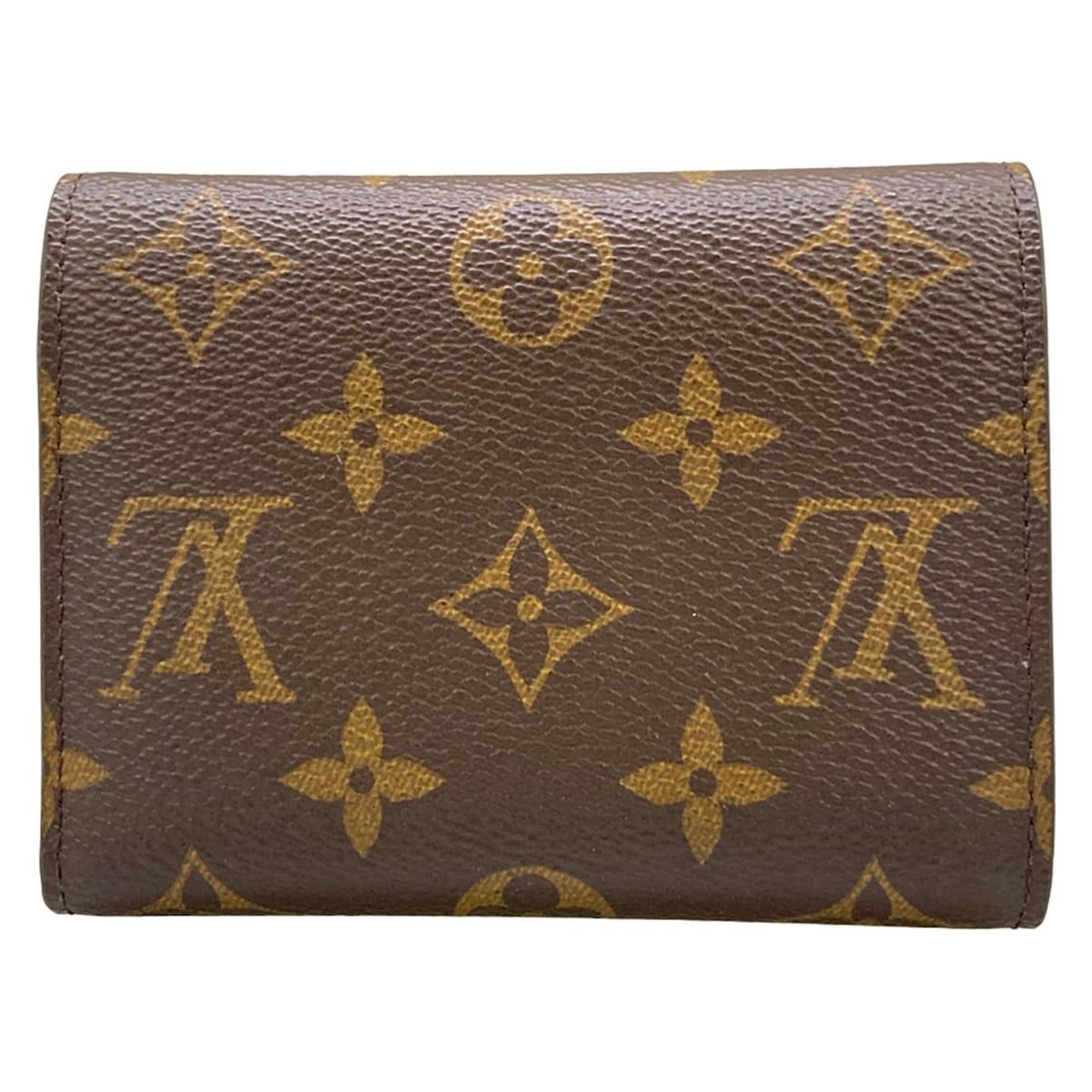Louis Vuitton Trifold Wallet Monogram Portefeuille Victorine Leather Cowhide — view 2