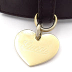 Gucci Bracelet Sherry Leather Dark Brown Green Multi Heart — view 2