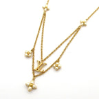 Louis Vuitton Necklace LV Flora Glam Gold White