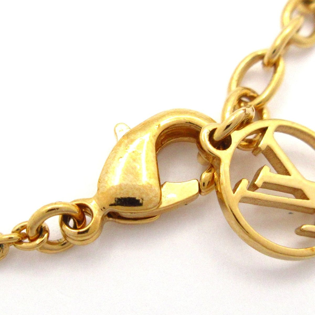 Louis Vuitton Necklace LV Flora Glam Gold White — view 4