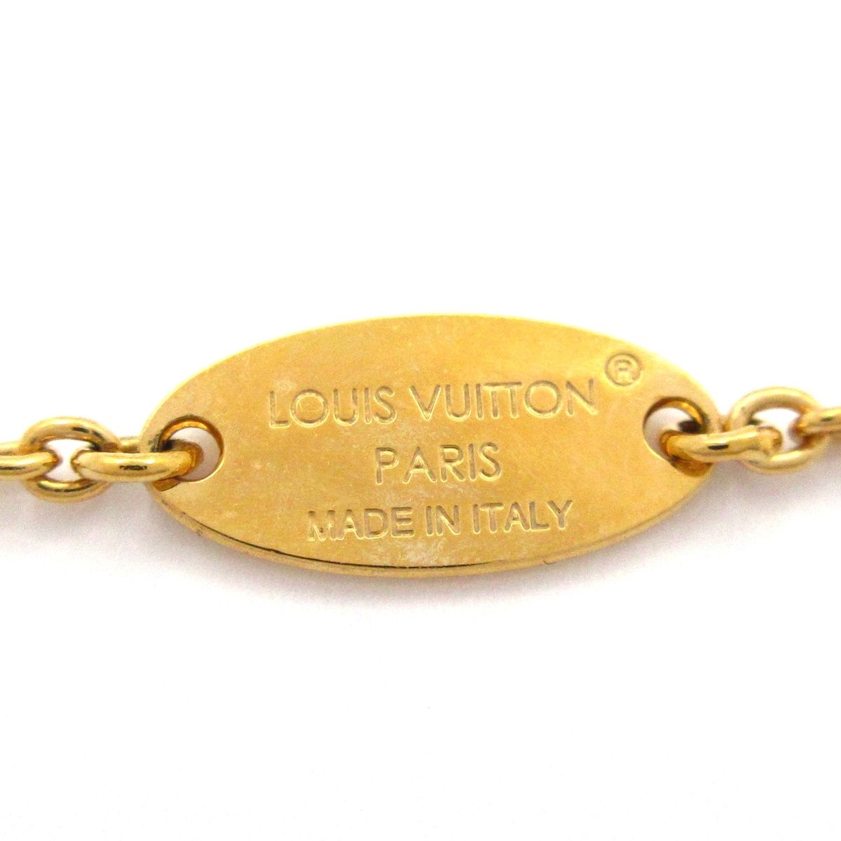 Louis Vuitton Necklace LV Flora Glam Gold White — view 5