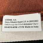 Loewe Shawl Dark Brown Black Multi Wool Cashmere Scarf — view 3