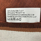 Loewe Shawl Dark Brown Black Multi Wool Cashmere Scarf — view 2