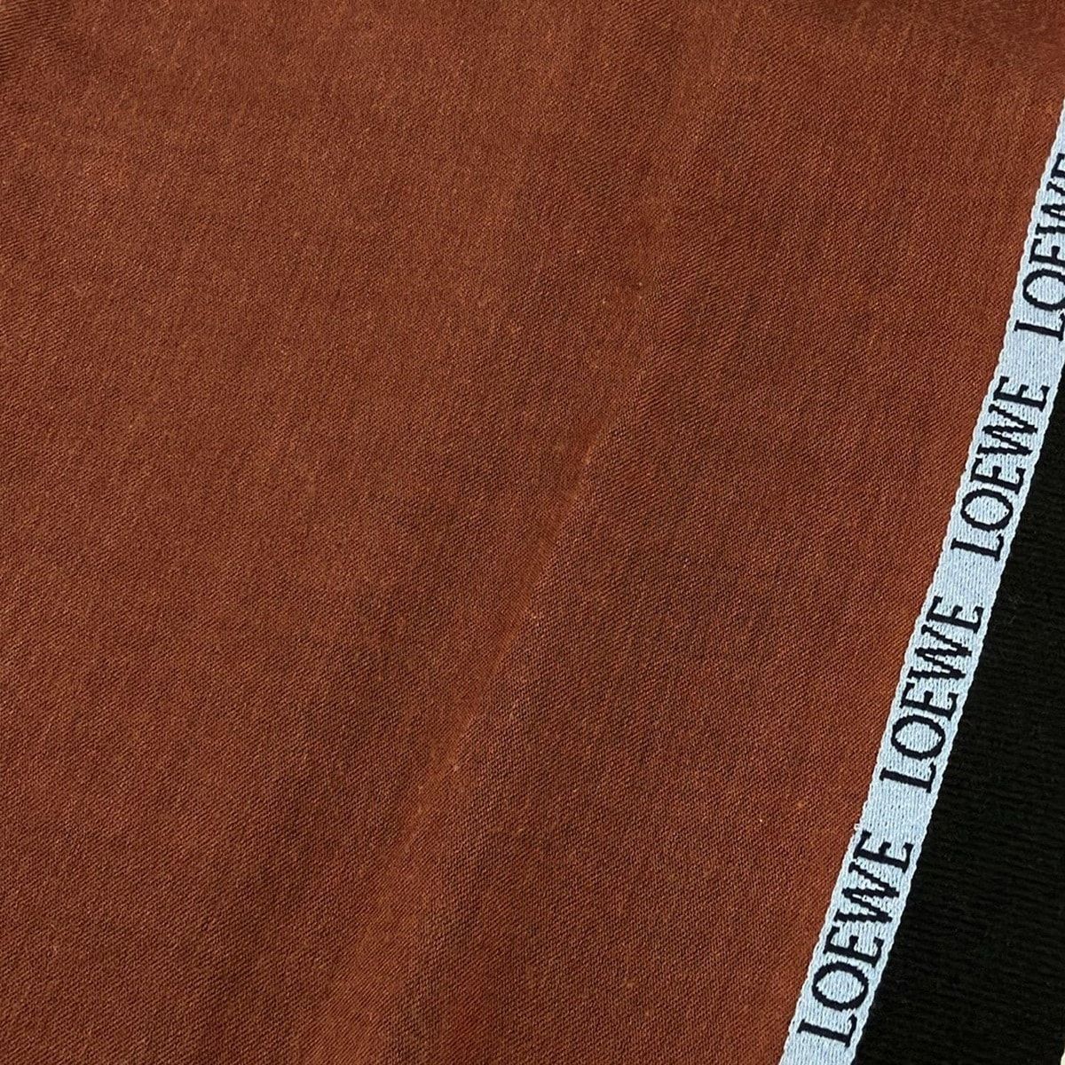 Loewe Shawl Dark Brown Black Multi Wool Cashmere Scarf — view 4