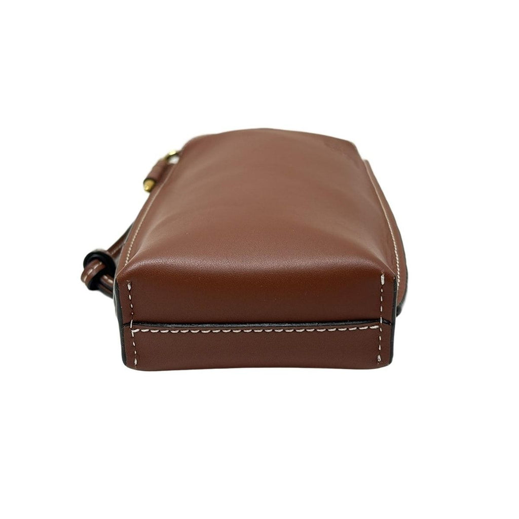 Loewe Shoulder Bag Dark Brown Leather — view 4