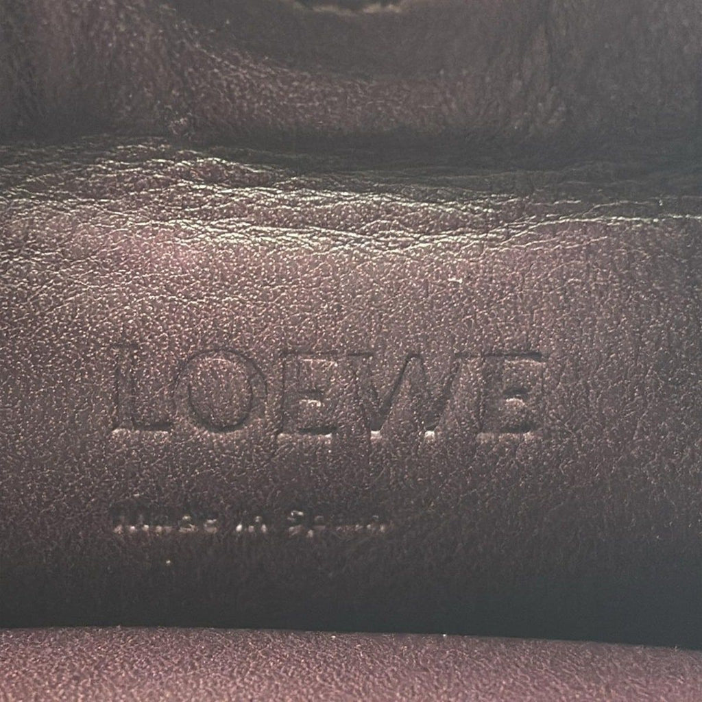 Loewe Shoulder Bag Dark Brown Leather — view 8