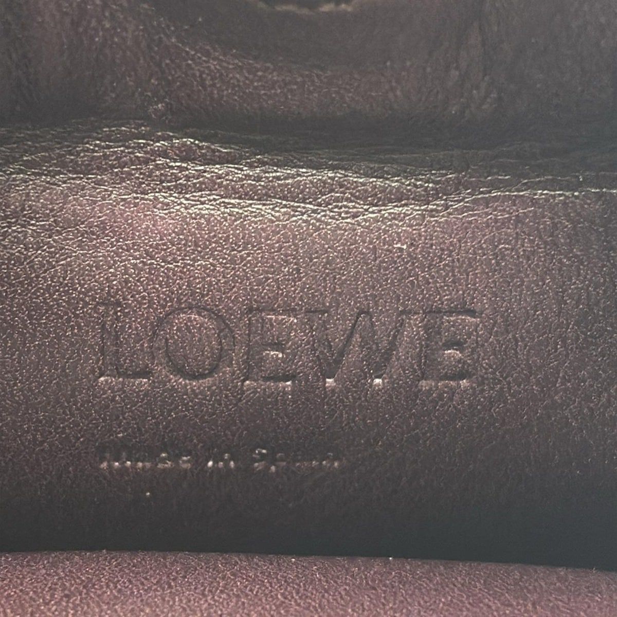 Loewe Shoulder Bag Dark Brown Leather — view 8