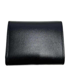 Celine Small Flap Wallet Triomphe Shiny Calfskin Trifold Black — view 2