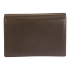 Loewe Anagram Brown Gold Leather Clutch — view 2