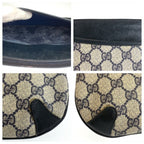 Gucci Vintage Gray Navy GG Supreme Canvas Leather 904 02 026 Shoulder Bag — view 5