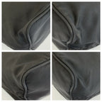 Prada Tessuto Black Silver Nylon Shoulder Bag — view 4
