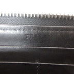 Prada Wallet Zip Closure Logo Triangle Plate Bijou Bear Black — view 7