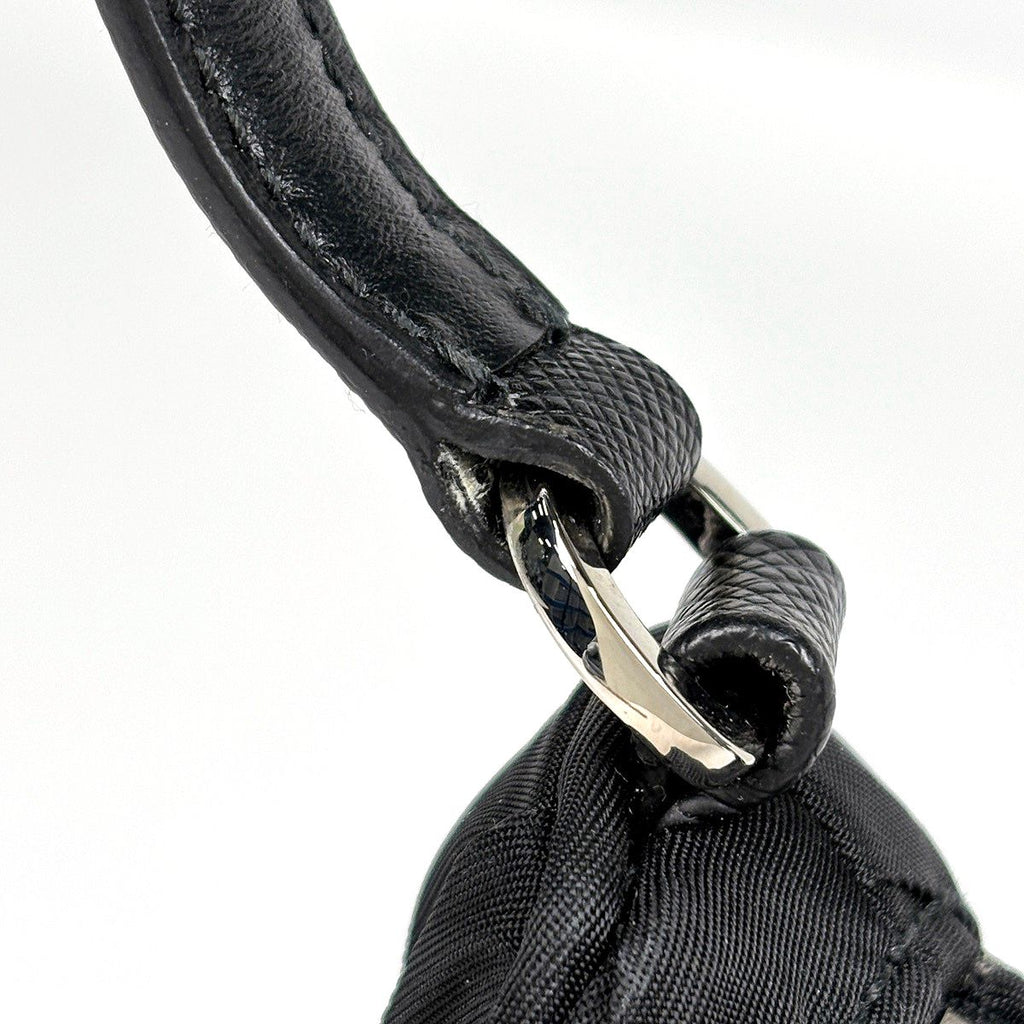 Prada Handbag Gathered Nylon Nero — view 4